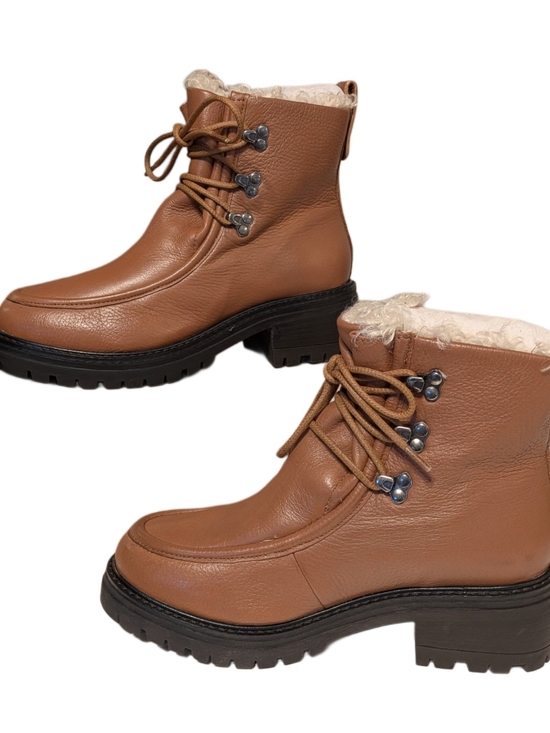 gentle souls Shoes - Gentle Souls Kenneth Cole Bristol Wallaby Boots Womens 7.5M Luggage Leather Lug